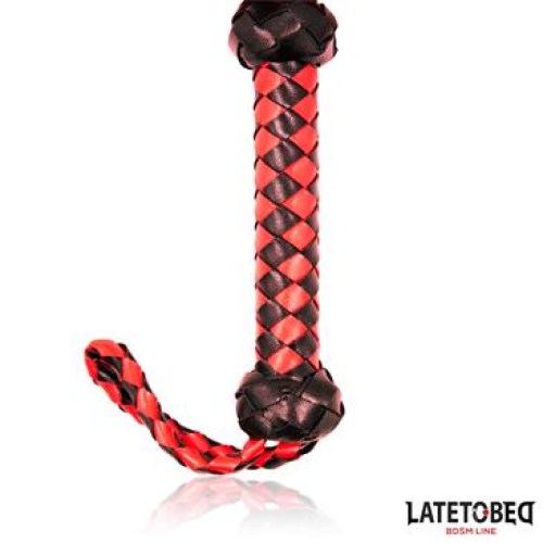 3-stripe-barbed-flogger-red-and-black